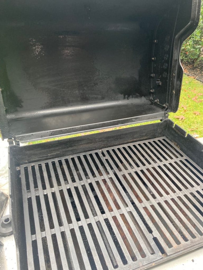 clean grill interior close-up