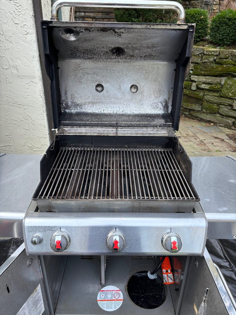 Clean grill interior