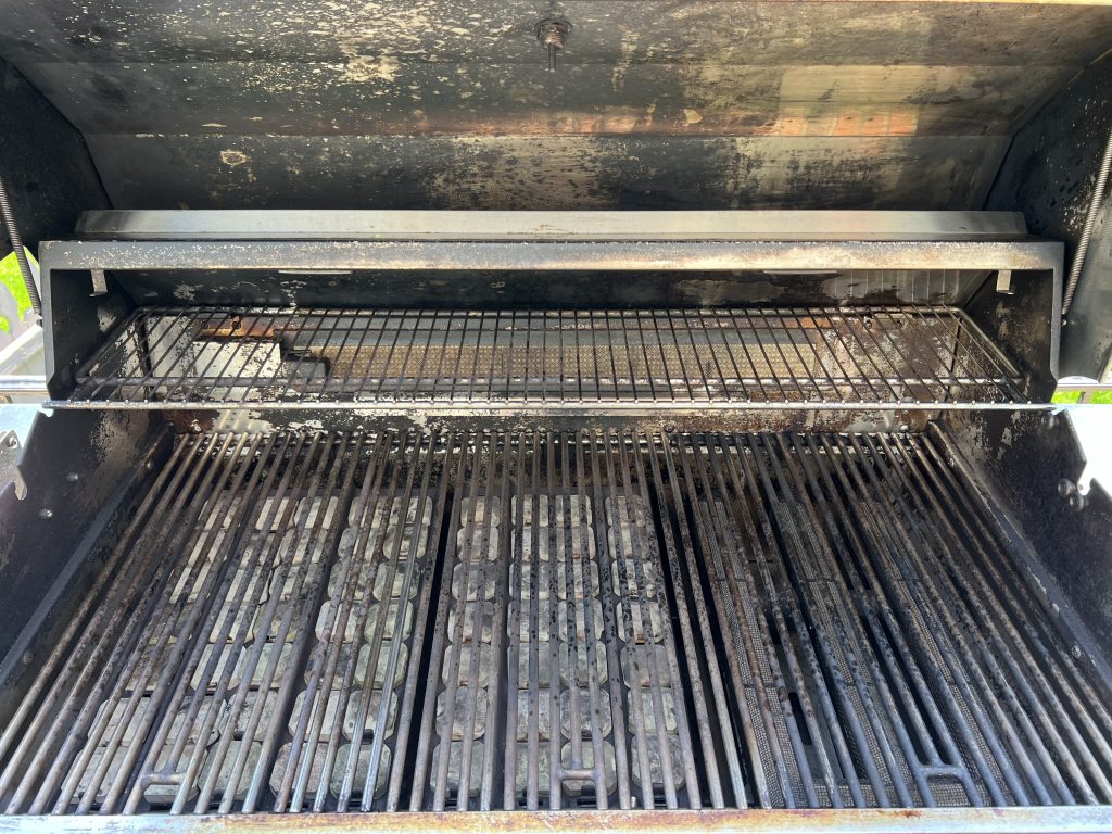 clean grill interior